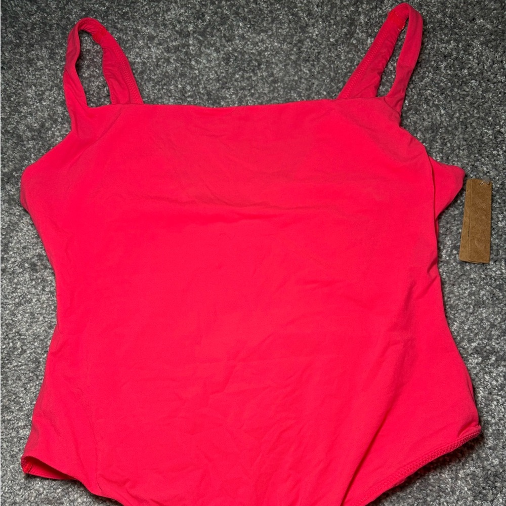 Skims bodysuit in coral pink